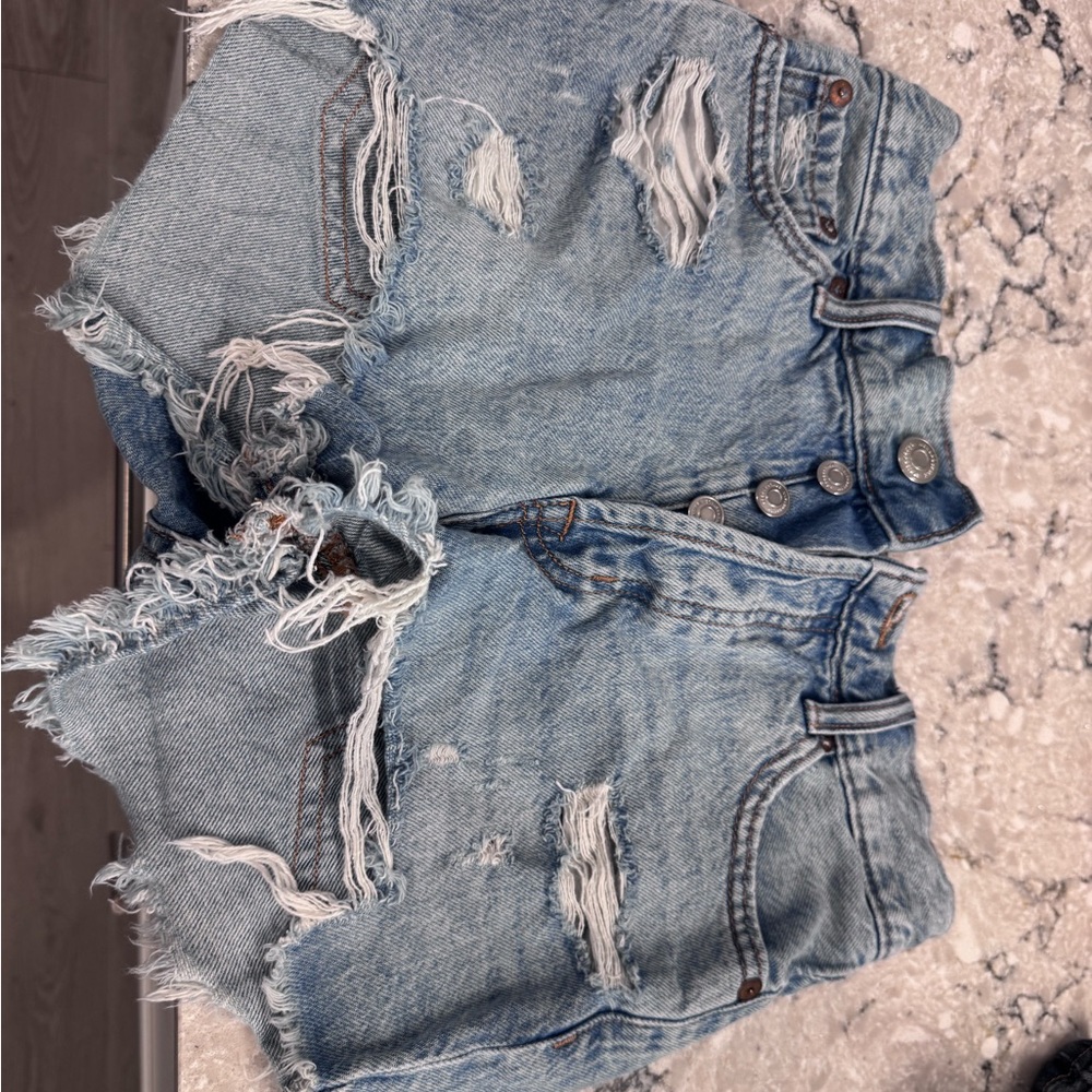 Aeropostale Light Blue Boyfriend Shorts